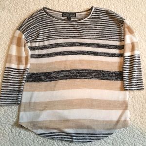 Knit striped top